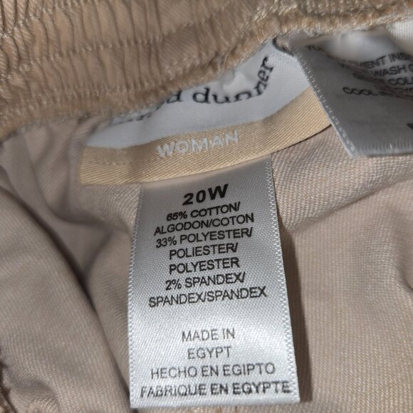 New NWT Alfred Dunner tan women's size 20W elastic waist capri pants - Picture 2 of 2